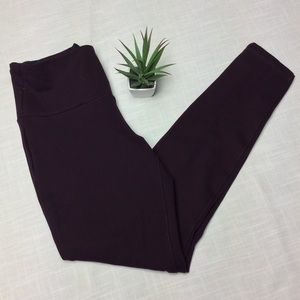 NWOT Tummy Control Plum Compression Pants Med
